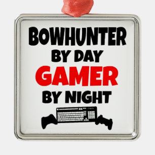 Gamer Bowhunter Julgransprydnad Metall