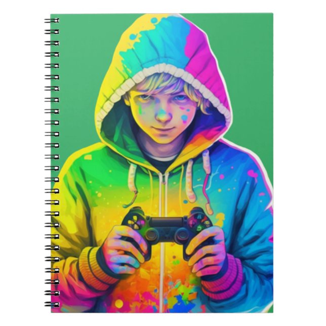 Gamer Boy Anteckningsbok (Framsidan)
