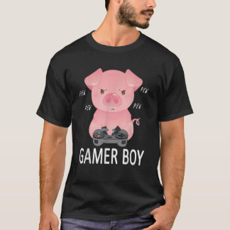 Gamer Boy Gamer Gris Boys Funny Pew Video Gamer Ga T Shirt