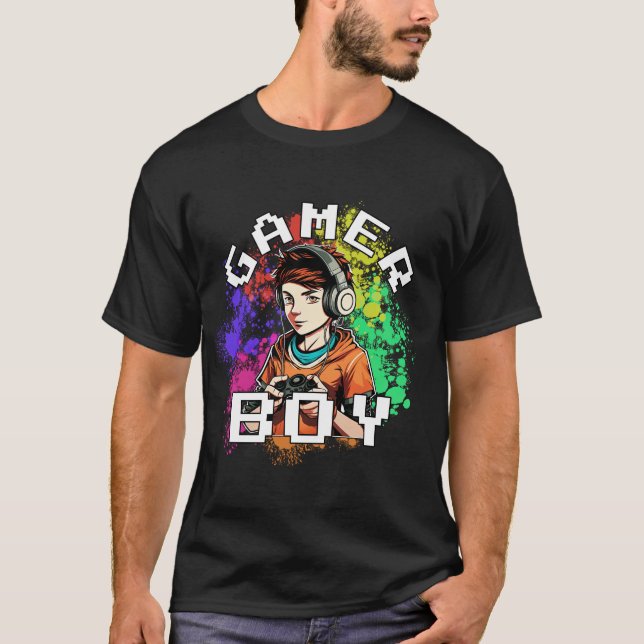 Gamer Boy T-Shirt (Framsida)
