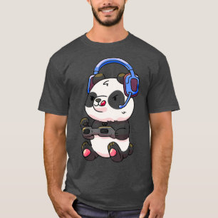 Gamer Boys Gaming Funny Panda Gifts Kids Tonåring T Shirt