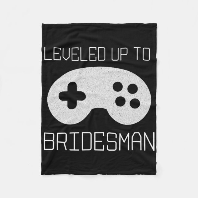 Gamer Bridesman Nivå Upp Prestations Meme  Fleecefilt (Framsidan)