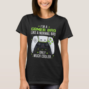 Gamer Bro Gaming Tröjor, Roliga Video Game Geek Br T Shirt