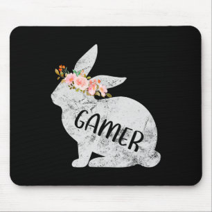 Gamer Bunny Matching Family Blommigt Bunny Rabbit Musmatta