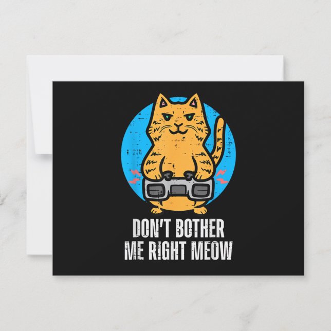 Gamer Cat Bet Meow Funny Gaming Manar Boy (Framsida)