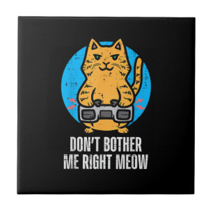 Gamer Cat Bet Meow Funny Gaming Manar Boy Kakelplatta