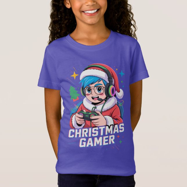 Gamer Christmas Gifts Cool Kids Holiday Gamer  T Shirt (Framsida)
