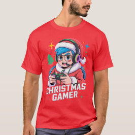 Gamer Christmas Gifts Cool Kids Holiday Gamer  T Shirt