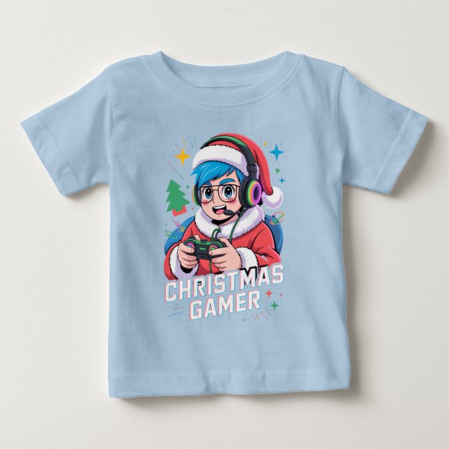 Gamer Christmas Gifts Cool Kids Holiday Gamer  T Shirt (Framsida)