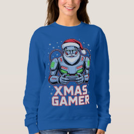Gamer Christmas Gifts Cyber Santa Robot Xmas Gamer T Shirt