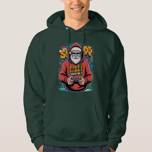 Gamer Christmas Gifts for Console Lovers Hoodie (Framsida)