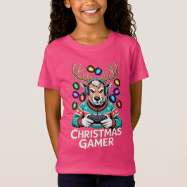 Gamer Christmas Gifts Reindeer Gaming T Shirt