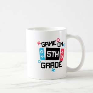 Gamer Ck Till Skola Tröja Pojke Game On Femte 5:e Kaffemugg