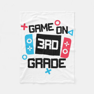 Gamer Ck Till Skola Tröja Pojke Game On Tredje 3:e Fleecefilt