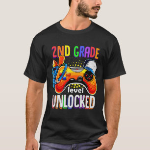 Gamer Ck Till Skolan Gamepad 2:a Andra Klass Nivå T Shirt