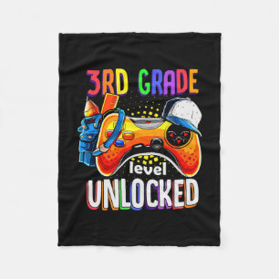 Gamer Ck Till Skolan Gamepad 3:e Tredje Klass Nivå Fleecefilt