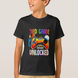 Gamer Ck Till Skolan Gamepad 3:e Tredje Klass Nivå T Shirt