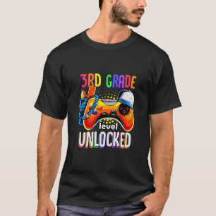 Gamer Ck Till Skolan Gamepad 3:e Tredje Klassnivån T Shirt