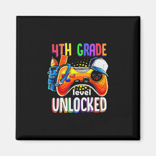 Gamer Ck Till Skolan Gamepad 4:e Fjärde Klass Nivå Magnet