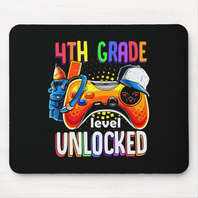 Gamer Ck Till Skolan Gamepad 4:e Fjärde Klass Nivå Musmatta (Framsidan)