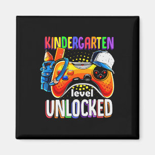 Gamer Ck Till Skolan Gamepad Förskola Nivå Upplåst Magnet