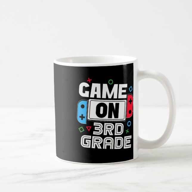 Gamer Ck To School Funny Game 3rd Grade Kids Boys  Kaffemugg (Höger)