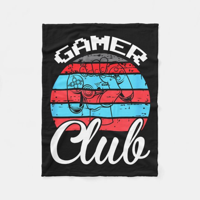 Gamer Club Funny Gaming Quotes Gift For Players  Fleecefilt (Framsidan)
