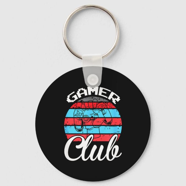 Gamer Club Funny Gaming Quotes Gift For Players  Nyckelring (Framsida)