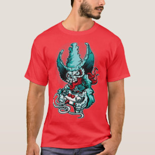 Gamer Cowboy Skeleton T Shirt