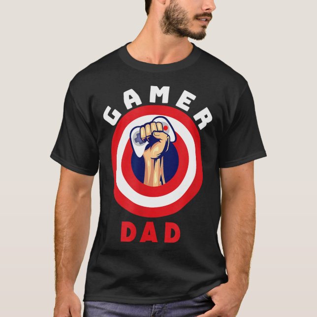 Gamer Dad Funny Gaming Quotes Cool Fathers Gift  T Shirt (Framsida)