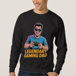 Gamer dad tshirt Legendary Gamer Dad Lång Ärmad Tröja