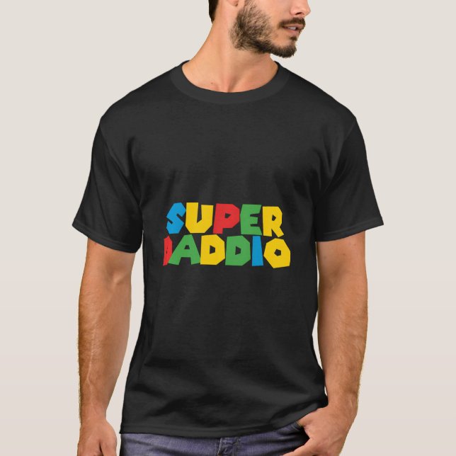 Gamer Daddio Funny Pappa Funny Birthday från Toppe T Shirt (Framsida)
