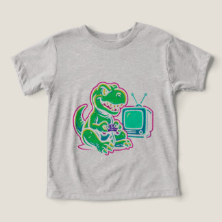 Gamer Dino Fun T Shirt