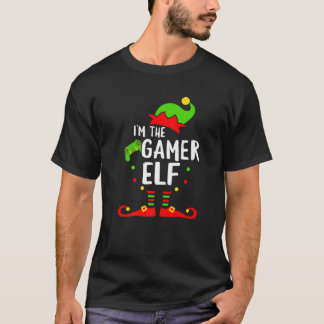 Gamer Elf-familjen - matchande Julafton-videospel  T Shirt