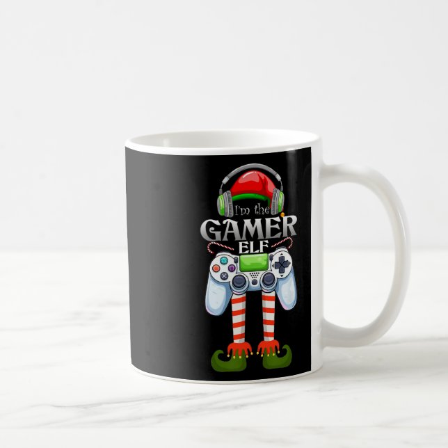 Gamer Elf Matching Group - Julkostym Kaffemugg (Höger)