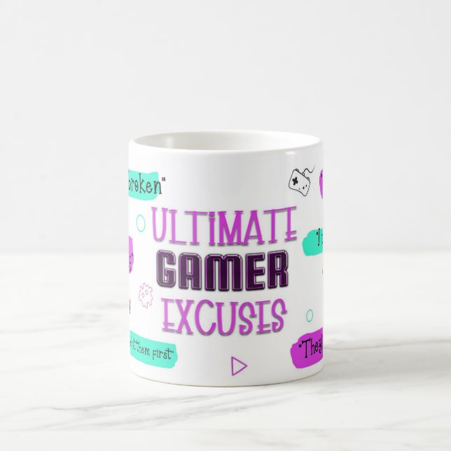 Gamer Excuses Mug – I’m Not Losing, I’m Lagging Kaffemugg (Center)
