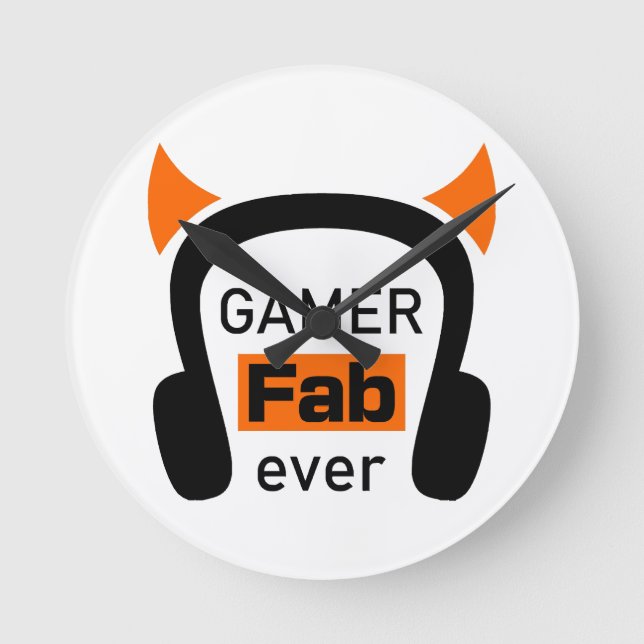 gamer fab-ever rund klocka (Framsida)