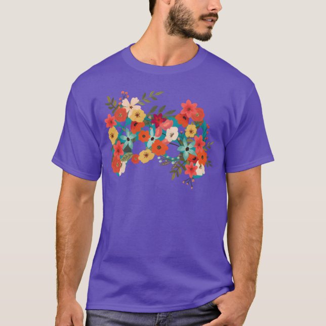 Gamer Floral Gaming Flower Video Games Controller  T Shirt (Framsida)