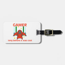 Gamer, för det var kall Retro stil Bagagebricka