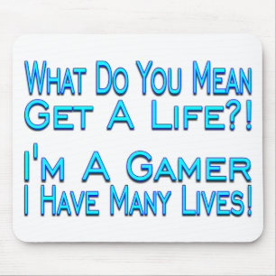 Gamer för många liv musmatta