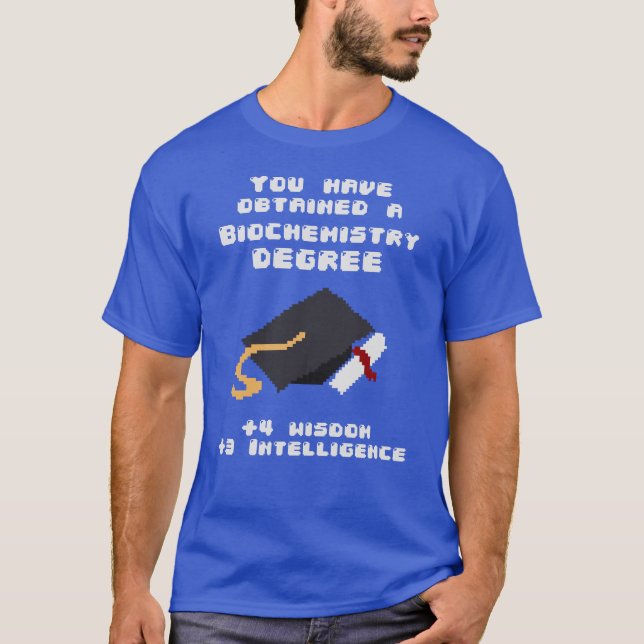 Gamer för rpg för Biochemistrygradstudent rolig T Shirt (Framsida)