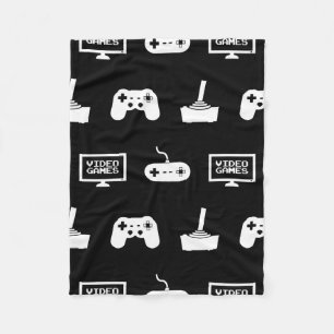 Gamer för videospel för design för dobbel för fleecefilt