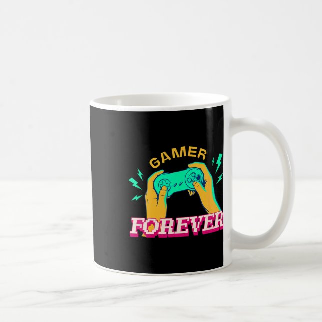 Gamer Forever – Retro Controller Retrodesign  Kaffemugg (Höger)