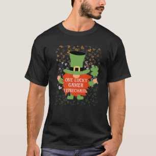 Gamer Funny St patrick's day Lucky Gnome Family Mo T Shirt