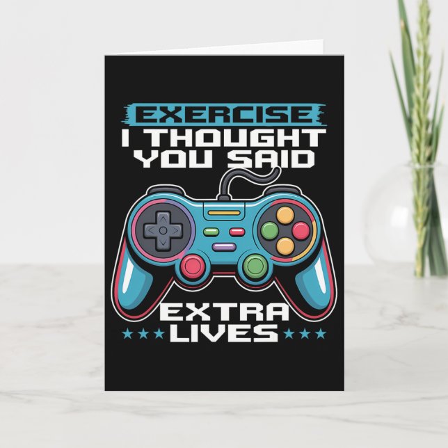 Gamer Gaming Controller Video Game 1  Kort (Framsida)