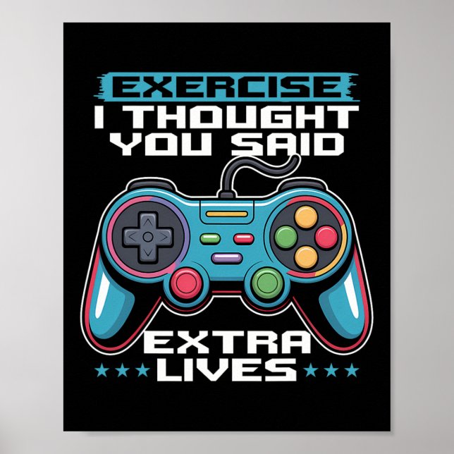 Gamer Gaming Controller Video Game 1  Poster (Framsidan)