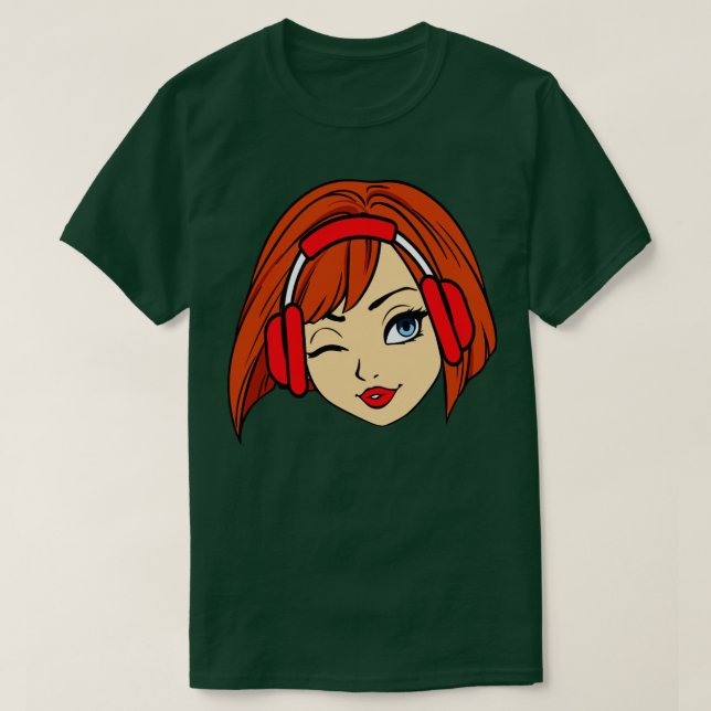 Gamer Gaming Girl T Shirt (Design framsida)
