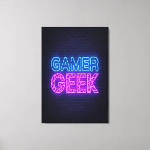 Gamer Geek Canvastryck