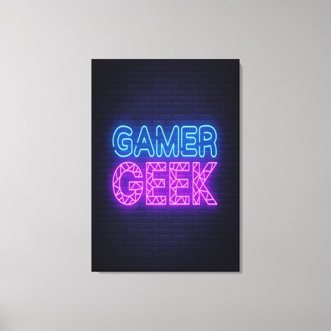Gamer Geek Canvastryck (Framsida)