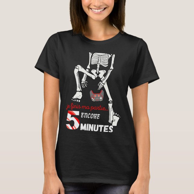 Gamer Geek Humour Teen Boy   I Finish My  Party T Shirt (Framsida)